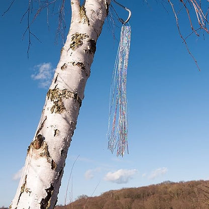 Qualirey 2 Pcs Bird Scarer Windsock Wind Socks Holographic Bird Wind