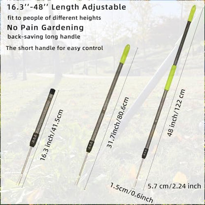 Weed Puller Tool,48" Long Handle Weeder Puller Tool with Soft Grip
