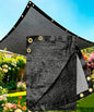 e.share 40%-50% Black Garden Shade Cloth,10X14FT Mesh Tarp with Grommets - size: 10ft X 14ft, style: 40%
