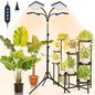 4 Head 100W Grow Light with Stand for Indoor Plants, Bonsai Trees - size: 4Head Stand(100W)