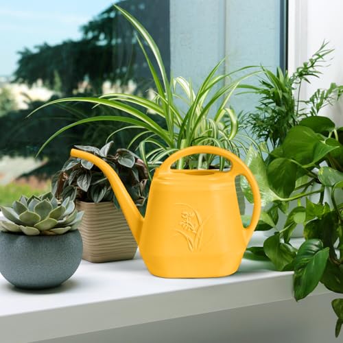 Watering Can - for Home Plant Garden - 1 Gallon - Orange - color: Orange