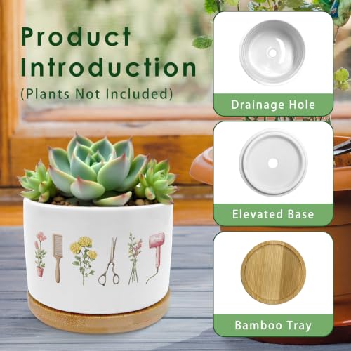 Hairdresser Gifts Plant Pots Succulent Planters - color: Style E