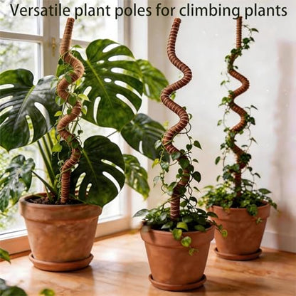 Bendable 28 Inches Moss Pole - 2 Pack Monstera Plant Support Stakes