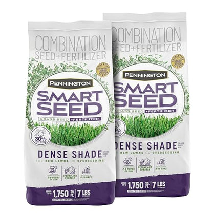 Pennington Smart Seed Dense Shade Mix Grass Seeds for Lawn, 7 Lb - size: 7 LB