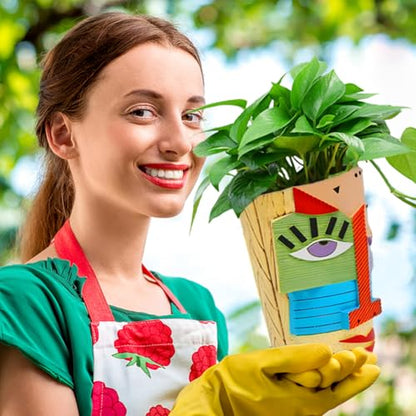 Midogaigai Abstract Face Planter Pots for Indoor Plants&Flowers Home Decor - style: Eclectic