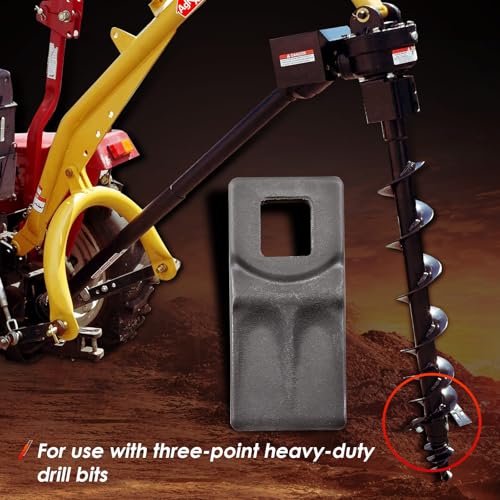 Auger Teeth Cutting Edge Replacement for 3 Point Post Hole Digger (4 Pack)