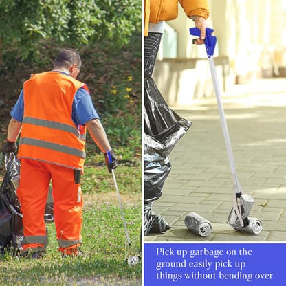 Sabary 10 Pack Suction Cup Trash Picker Grabber Tool,Blue,35 Inch - color: Blue, size: 35 Inch