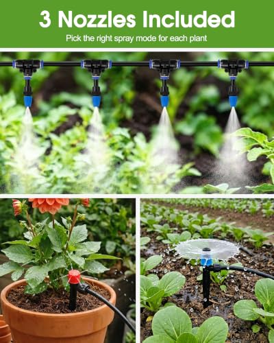 240FT Drip Irrigation System Kit, Quick-Connect Garden Watering System - size: 240FT
