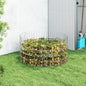 Galvanized Steel Mesh Compost Bin 39.4x19.7 Inch, Rustproof Garden Composter for Organic Waste Collection, Open Grid Design for Air Circulation, Includes Assembly Manual - size: Ø 39.4" x 19.7"
