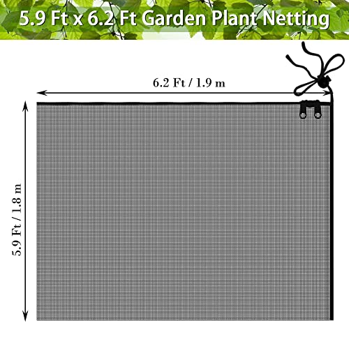 FONUNO Fruit Tree Netting with Zipper Birds Netting for Fruit Trees, Black - color: Black, size: 71 x 75 inch - 2 Pack