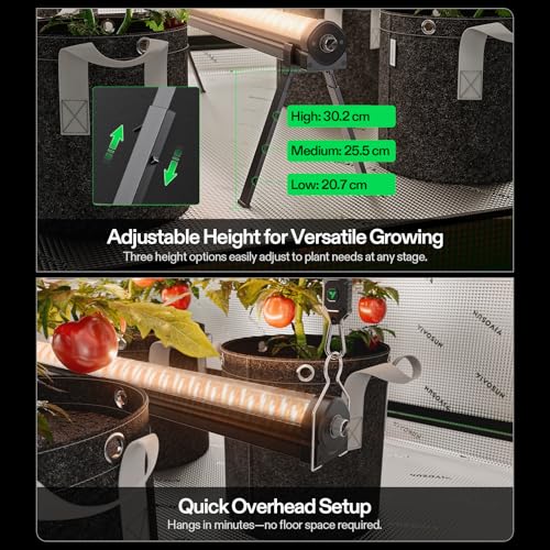 VIVOSUN LumaRay Under Canopy Grow Light, Full Spectrum Dimmable LED Grow Lights for Grow Tents, Greenhouses, SGS Compatible, 100W, 3.28 ft, 1 Pack - size: 1 Pack
