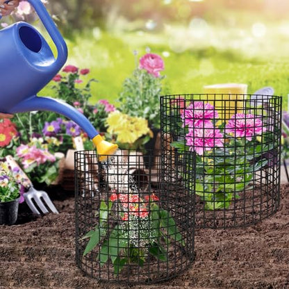 5 Pack Plant Protectors from Animals, 13x12" Plant Cages for Outdoor Plants - size: 5 PACK-13x12inch