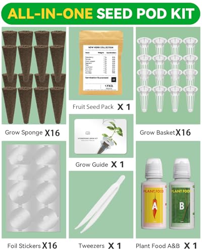 Veggies Seeds Pod Kit Compatible with AeroGarden Hydroponic Growing System - color: Veggies, size: 16-pods
