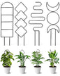 Small Indoor Trellis for Potted Plants, Pothos Plant Climber Support, Black - color: Black