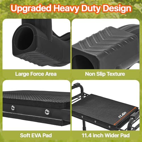 Garden Kneeler and Seat Heavy Duty, Wider and Thicker Kneeling Pad Stool