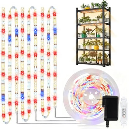 DBFAIRY Grow Strip Lights Plug-in LED Full Spectrum Plant Grow Light Strip