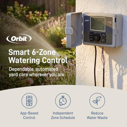 Orbit B-hyve Smart Sprinkler Controller, 6-Zone - 57946 - size: 6-Zone