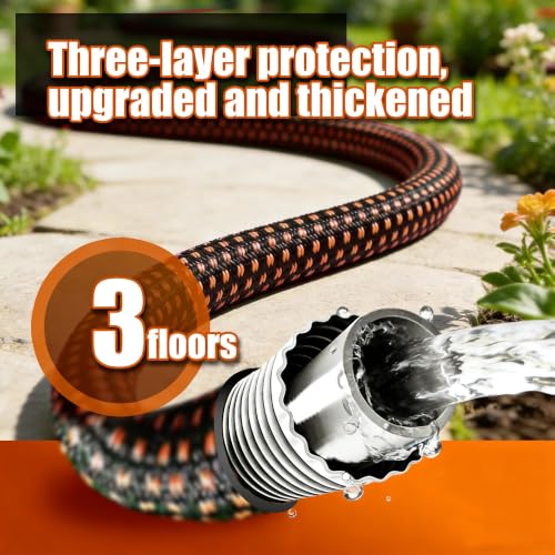 Garden Hose 25FT, Ultra Lightweight with 10-Function Nozzle