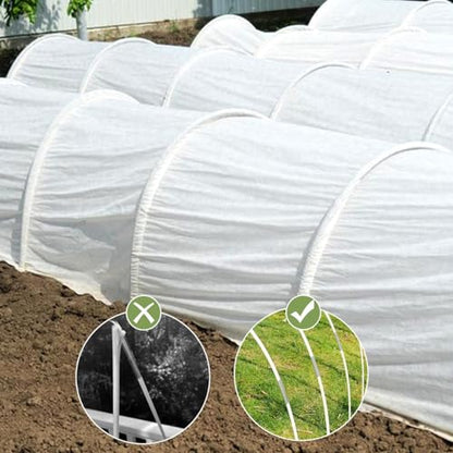 Greenhouse Hoops 36pcs, Sunwuk Garden Hoops for 1-3.5ft Wide Raised Bed, 9 Sets of 5.6ft Long Super Bendable Fiberglass Support Hoops Frame, Mini Greenhouse Strip for Row Cover (S Size) - style: 36pcs