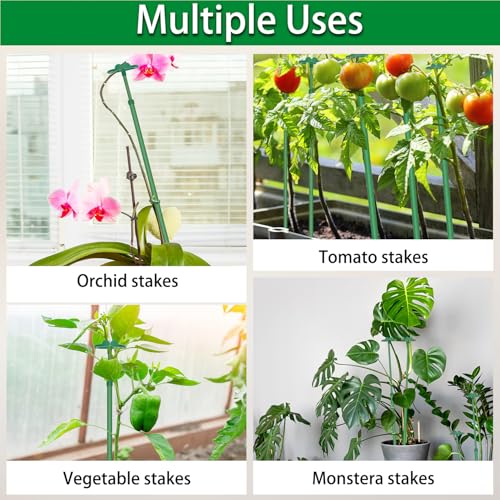 Extendable Plant Stakes,Length Scalable From17.9to42.3IN Plant SupportStake - size: 42.3Inches 5Pack