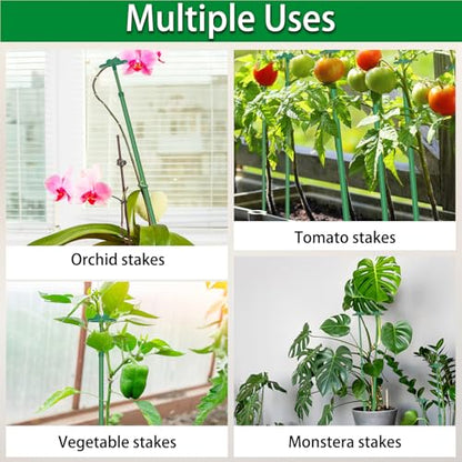 Extendable Plant Stakes,Length Scalable From17.9to42.3IN Plant SupportStake - size: 42.3Inches 5Pack