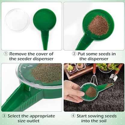 Succulent Tools Mini Garden Tools Kit 8 Pieces - color: Black