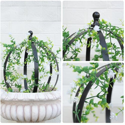12.6x17.5 Inch Garden Obelisk, 2-Pack Outdoor Topiary Frame - color: 2 Pcs, size: 12.6"x17.5"