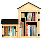 Little Library Box Outdoor, Double Little Library Design with Adjustable Shelf and Large & Small Compartments, Solid Wood with Waterproof Coating & Metal Trim, Sharing Books, Literature & Newspapers - size: 26"L x 13"W x 26"H