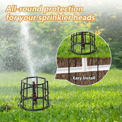 5 Set Upgraded Lawn Sprinkler Head Protector Metal Lawn Sprinkler Guard
