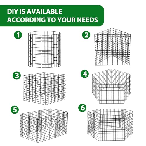 30 Pcs Wire Plant Protector Cages,11.8"x12" w/ Zip Ties & U Stakes