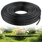 Pawfly 100 ft. 1/4" PE Irrigation Dripline Tubing, Black Polyethylene Distribution Line, Quick-Connect Compatible Drip Hose for Small Garden & Potted Plants - size: 100 FT 1/4" Irrigation Dripline Tubing