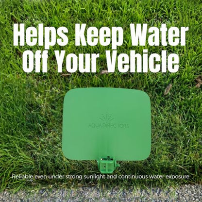 Side Shield 2 Pack – New & Improved Sprinkler Deflector for Lawn Edges, Redirects Overspray from Driveways & Sidewalks, Reinforced Spike & Durable Design
