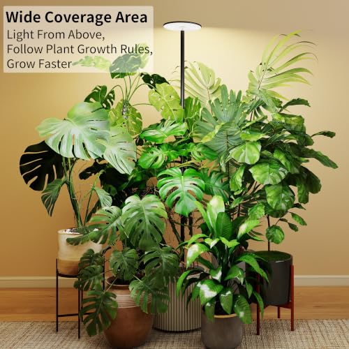 chiphy 69" Grow Lights, 40W Full Spectrum Plant Light for Indoor Plants - color: 2300-6500K, 4/8/12 Timer & 1-23H Timer, Remote