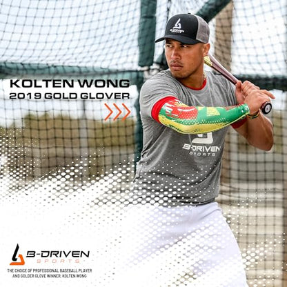 B-Driven Sports Sleeve Pro-Fit - Patriotic Arm Sleeve - USA, Cuba, Mexico, Israel, Canada, Venezuela, Dominican Rep. - Single - color: Dominican Republic, size: XXX-Small (Youth Standard)