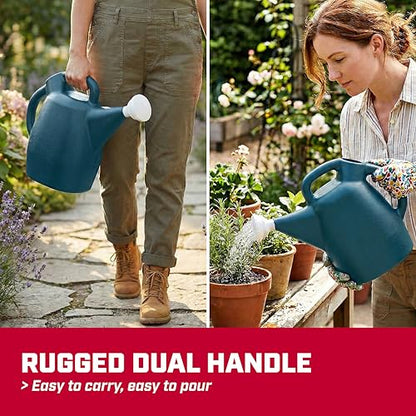 CHAPIN 48010 2-Gallon Watering Can, Drip-Free Spout for Clean Pour - style: 2 Gallons, Blue