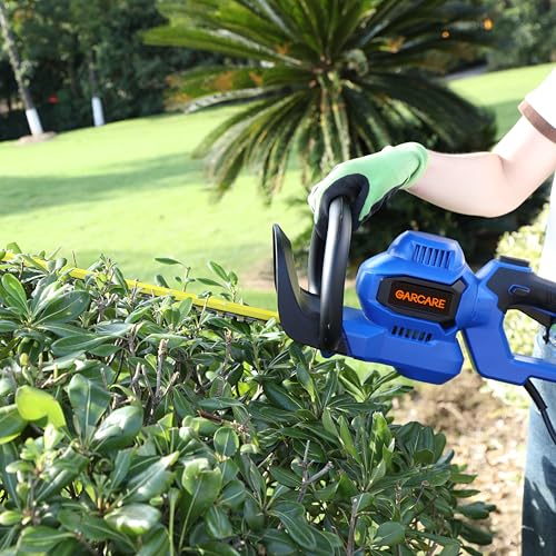 GARCARE 24-Inch Corded Electric Hedge Trimmer 4.5Amp Handheld Bush Trimmer