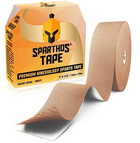 Sparthos Kinesiology Tape Roll - Uncut KT Kinesio Tape, 115 ft Bulk - Beige - color: Desert Beige