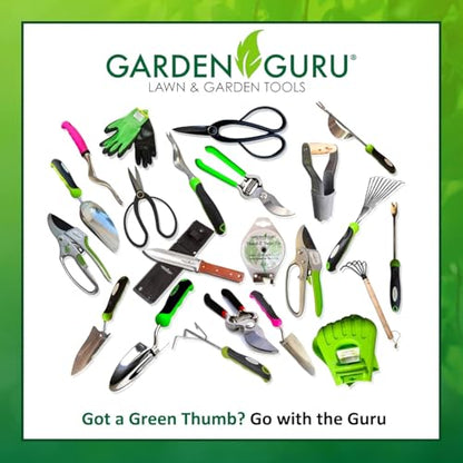 Garden Guru Razor Sharp Snip – Professional Garden Pruning Shears Trimmers Scissors – Super Sharp Micro-Tip Precision Stainless Steel Blades - Easy on Arthritic Hands - Soft Ergonomic Handles (2 Pack) - size: 2 Pack, style: Snips