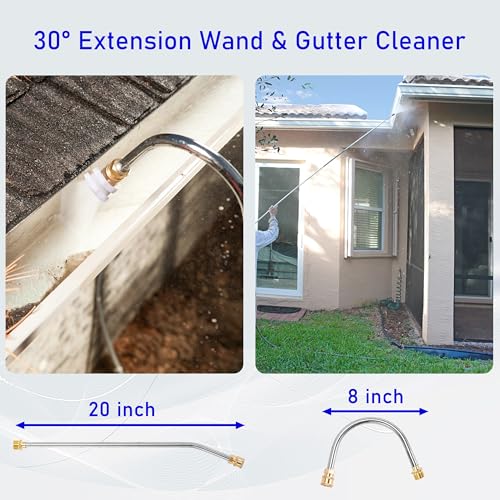 M MINGLE 20 FT Telescoping Pressure Washer Wand, 4000 PSI - size: 20 FT