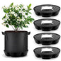 MultiOutools 4 Pack Self Watering Pot Base with 5 Gallon Fabric Grow Bag