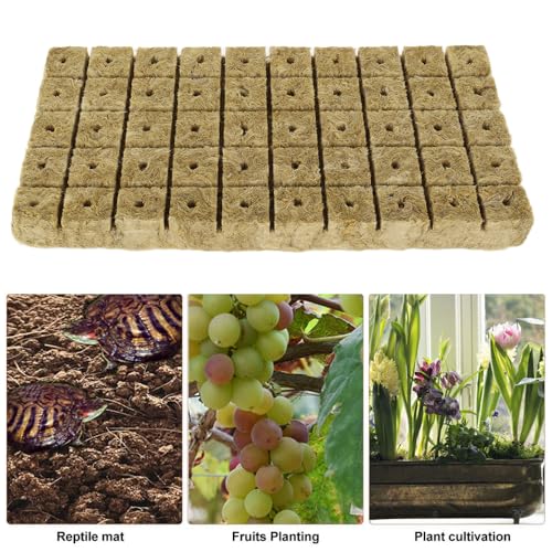 50pcs Planting Cubes Sponge Block Starter Plugs Stone Hydroponic Seed Block