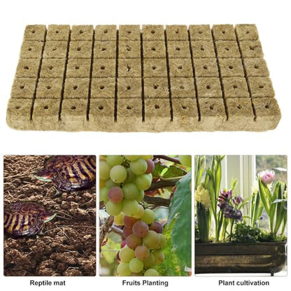 50pcs Planting Cubes Sponge Block Starter Plugs Stone Hydroponic Seed Block