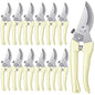 12 Pcs Floral Shears, Stainless Steel Pruning Shears Sharp Handheld Garden Shear Heavy Duty Plant Scissors for Trimming Plants, Cutting Flowers, Yard Gardening