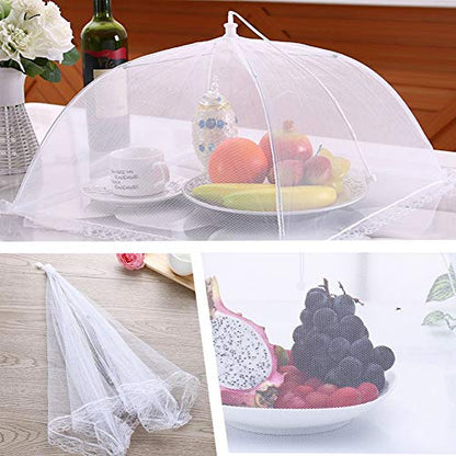 Onarway 6 Pack Food Covers 17 Inch Pop-Up Encrypted Mesh Plate Serving Tent - size: 17 inch x 6 packs