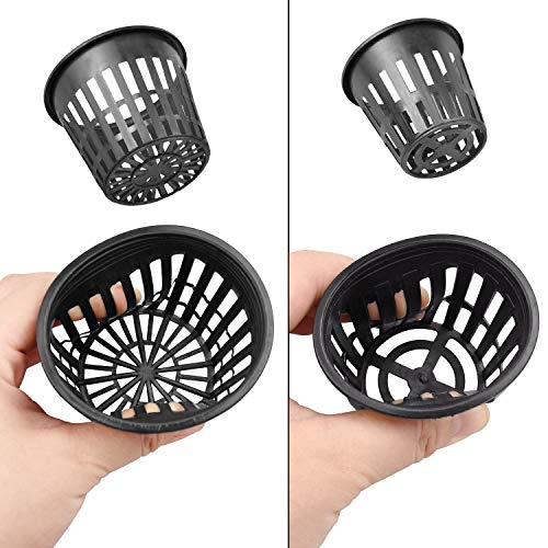 40PCS Net Pots Cups for Hydroponics 3inX20 2inX20