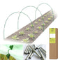 RIFNY 18 PCS Garden Hoops for Raised Beds, Greenhouse Hoops Kit Long Grow Tunnel for Row Cover, Rust-Free Fiberglass Garden Support Poles for Insect Mesh Netting Freeze Plant Cover (Green) - style: 18Pcs-Green-0.28" Dia