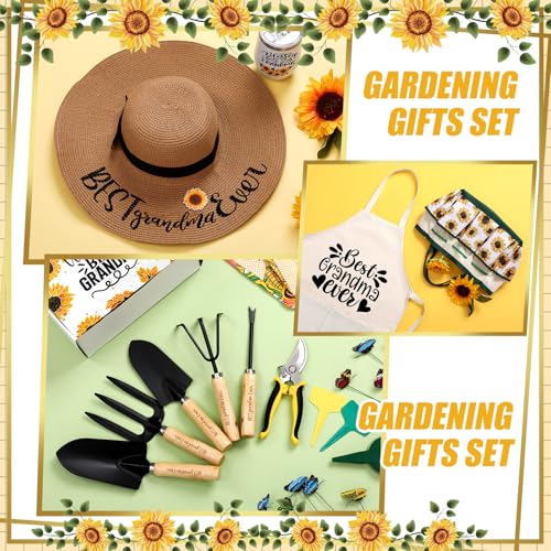 Lasnten 16 Pcs Christmas Garden Tools Set for Women Birthday Garden Gift - style: Grandma
