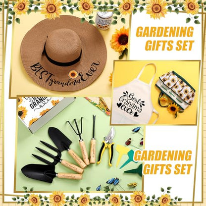Lasnten 16 Pcs Christmas Garden Tools Set for Women Birthday Garden Gift - style: Grandma