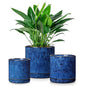 vancasso Ceramic Plant Pots, 3 Piece Planters for Indoor Plants, Blue - color: Blue