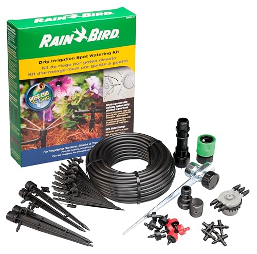 Rain Bird SWDMSPKIT Drip Spot Watering Kit - size: 18-Piece Kit, style: Spot Watering Kit: Bubblers/Emitters